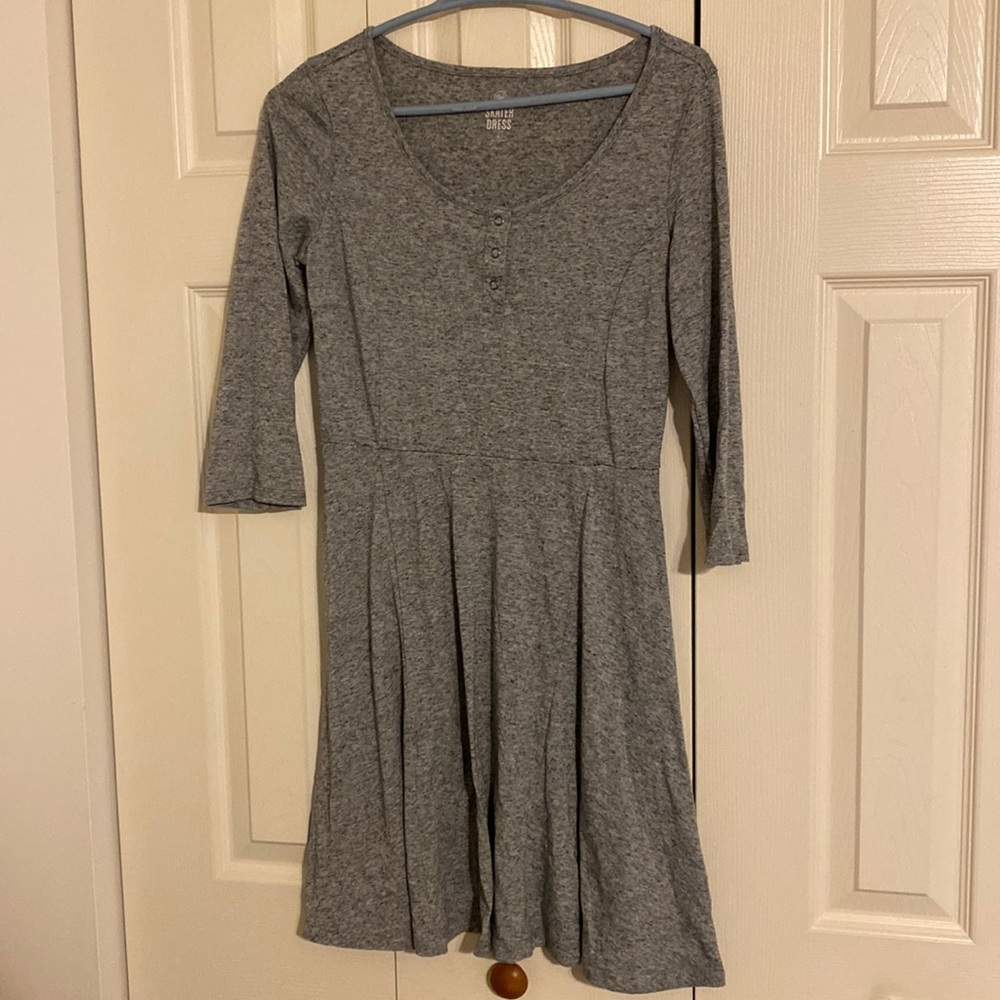 Grey skater dress